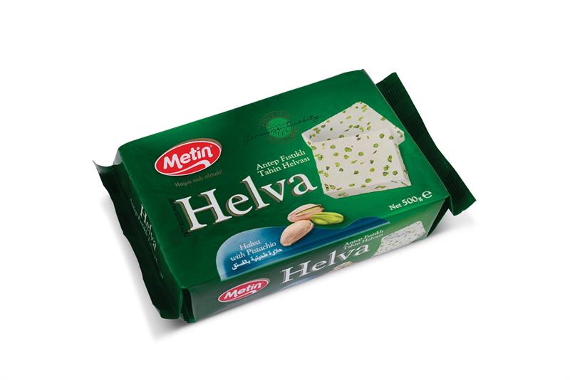 Antep Fıstıklı Tahin Helvası 500g Paket